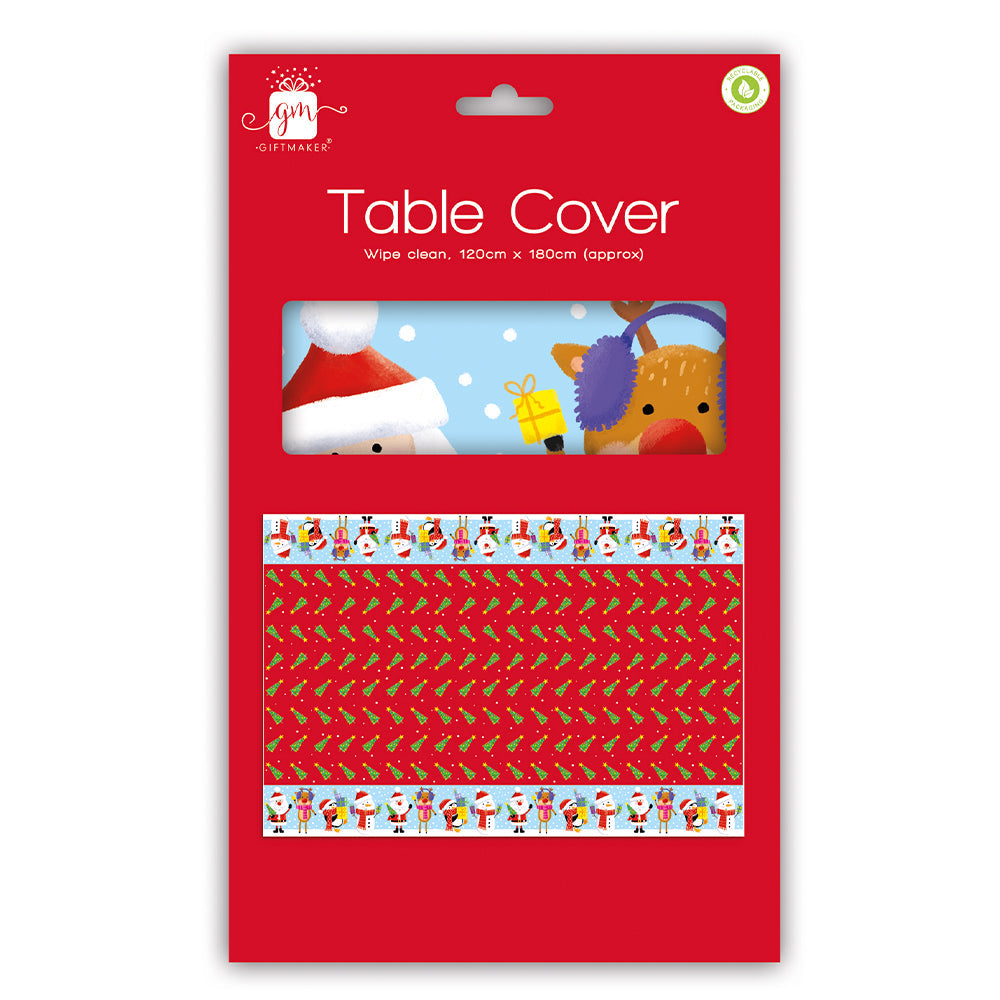 Christmas Wipe Clean Table Cover 120 x 180cm