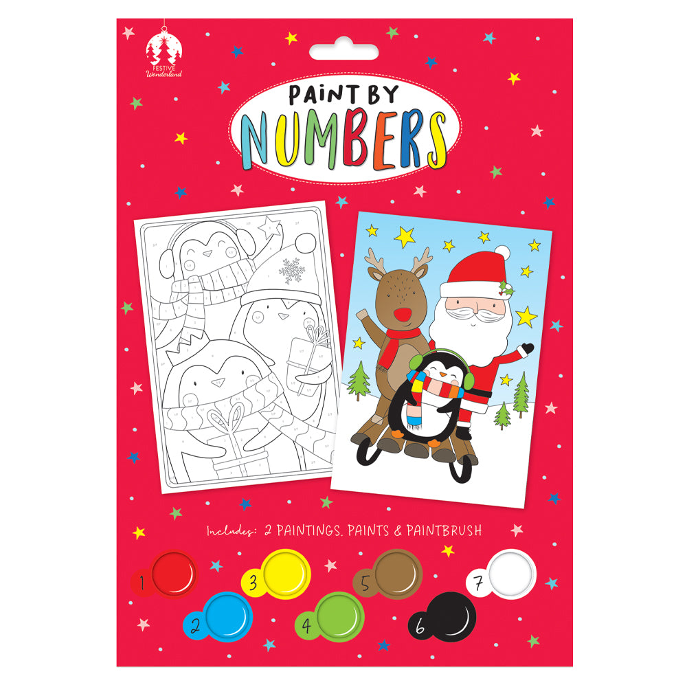 Christmas Paint By Numbers Activity Pack