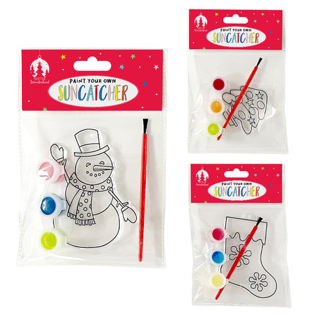 Christmas Paint Your Own Suncatcher Kit