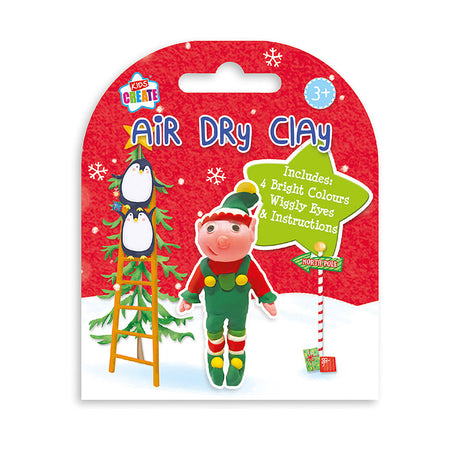 Christmas Elf Air Dry Clay Figure Pack