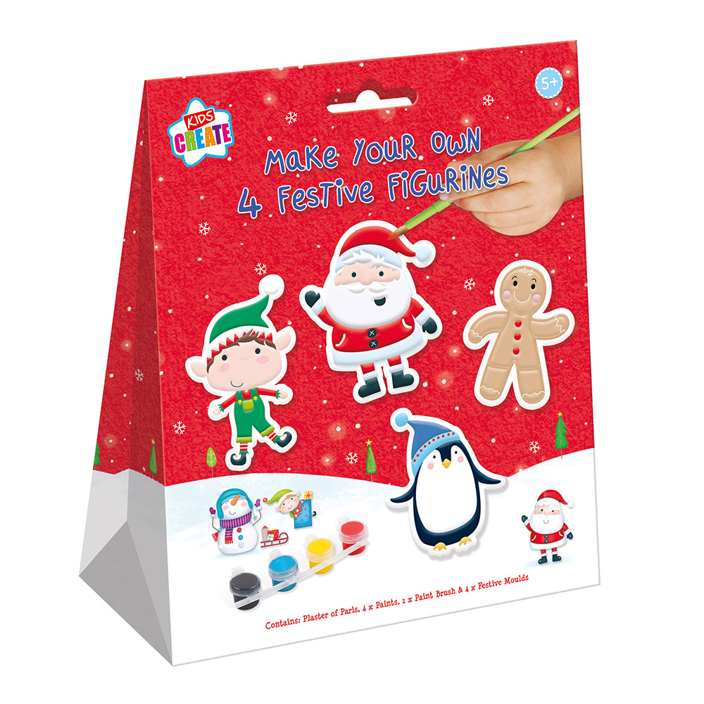 Christmas Make Your Own 4 Festive Figurines Set