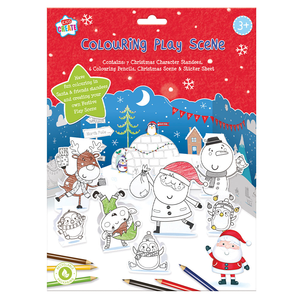 Christmas Colouring Play Scene Craft Kit