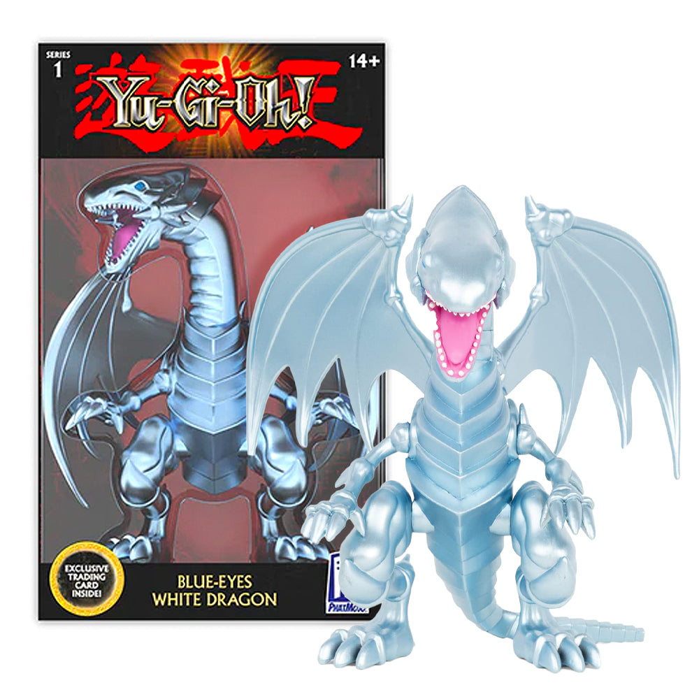 Yu-Gi-Oh Blue-Eyes White Dragon 7" Collectible Action Figure & Exclusive Trading Card