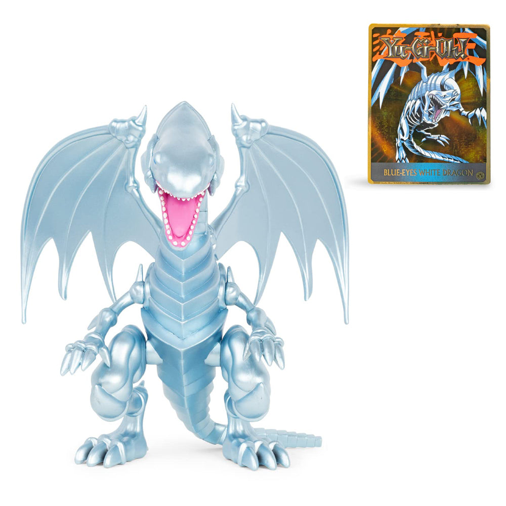 Yu-Gi-Oh Blue-Eyes White Dragon 7" Collectible Action Figure & Exclusive Trading Card