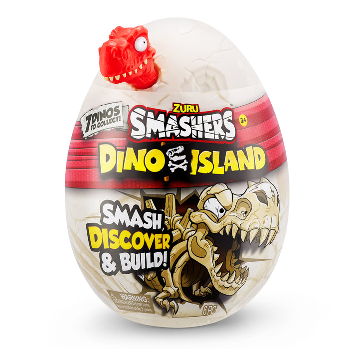 Zuru Smashers Dino Island Smash Discover & Build Dinosaur 6pc Egg