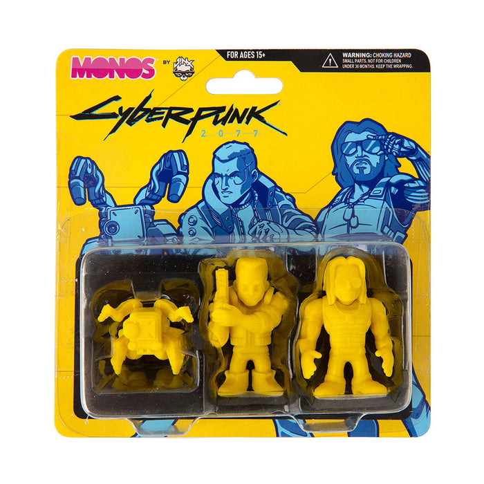 Cyberpunk 2077 Monos Silverhand Collectible Mini Figure 3pk (Yellow)