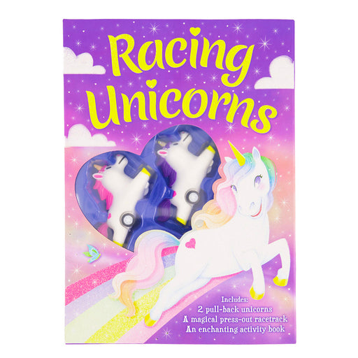 Racing Unicorns Playset With Magical Racetrack & Activity Book