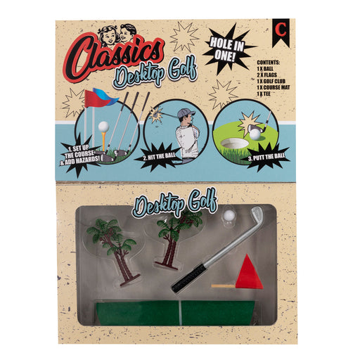 Classics Desktop Golf Mini Tabletop Retro Gift Playset