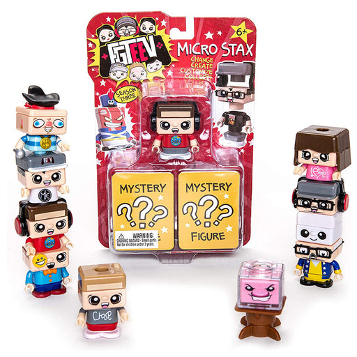 FGTeev Micro Stax Mystery Create & Customise Figure Collectible 3 Pack