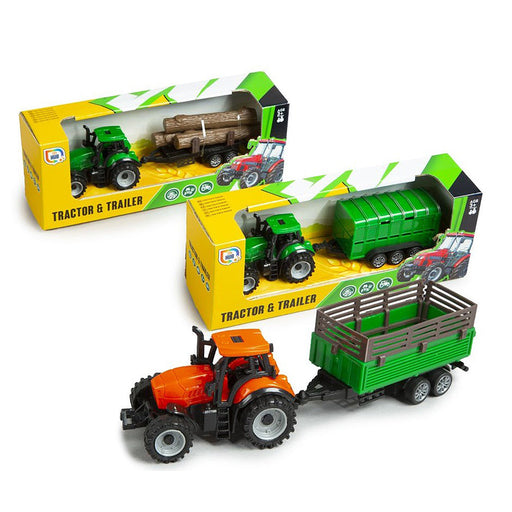 ToyHub Tractor & Trailer Mini Vehicle Pack