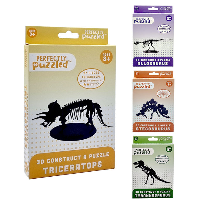 Perfectly Puzzled 3D Construct A Puzzle Dinosaur Model