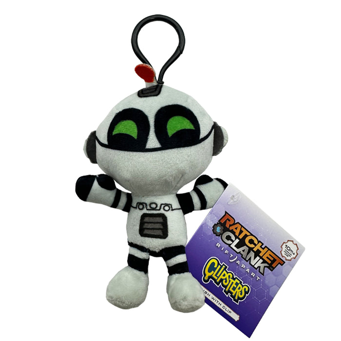 Ratchet & Clank Rift Apart Clipsters 5" SoftPlush Toy With Clip - Clank