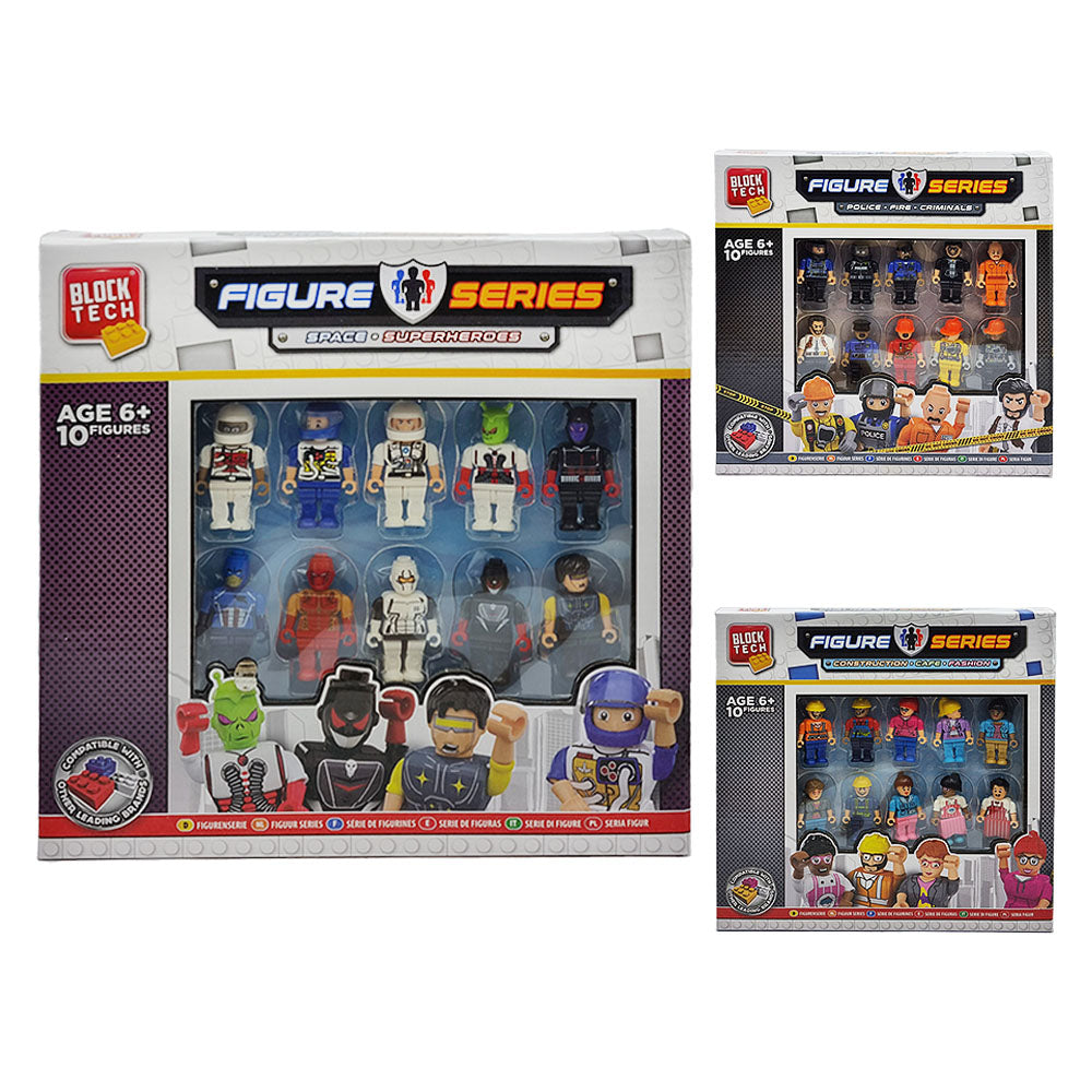 Block Tech Figure Series Mini Figure 10 Pack