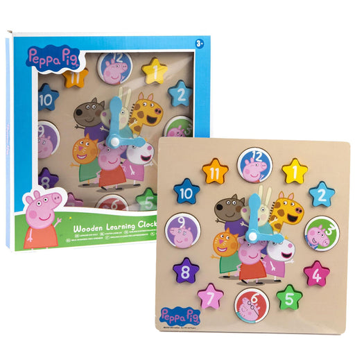 Peppa Pig Wooden Learning Clock