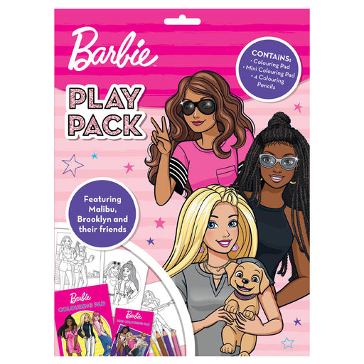 Barbie Play Pack With Colouring Pencils