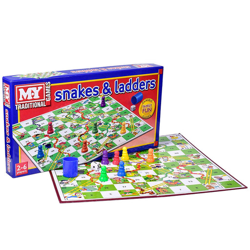 M.Y. Snakes & Ladders Classic Family Fun Boardgame