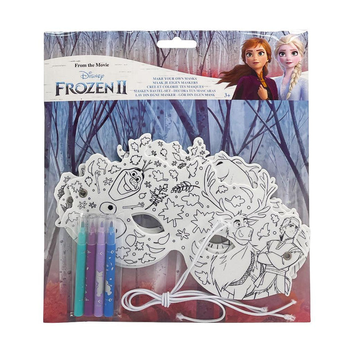 Disney Frozen II Make Your Own Masks 3pc Set With Markers