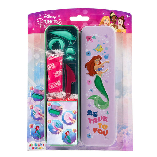 Disney Princess Ariel Okidoki Dough Tool Tin With Character Mould & Accessories