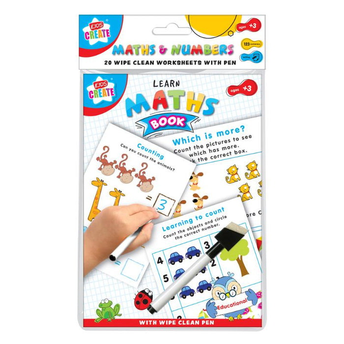Learn Numbers Educational Wipe Clean A5 Book