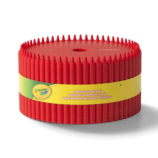 Crayola Round Storage Box Organiser - Red