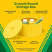 Crayola Round Storage Box Organiser - Dandelion