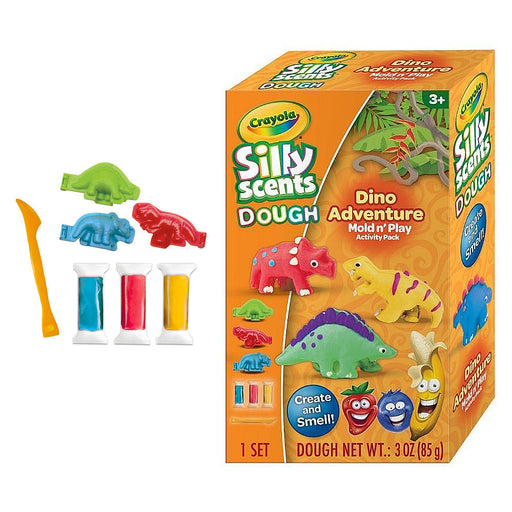 Crayola Silly Scents Dough Dino Adventure Mold N' Play Activity Pack