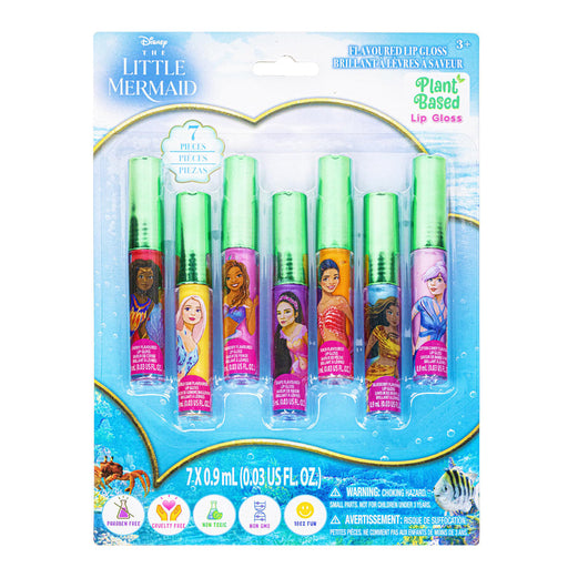 Disney Princess The Little Mermaid Lip Gloss 7pk - Plant Based