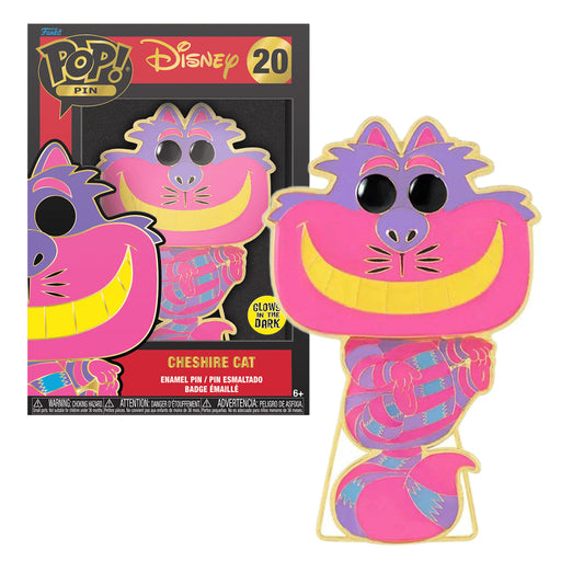 Funko POP Pin Disney Alice Cheshire Cat Collectible 4" Enamel Pin Badge