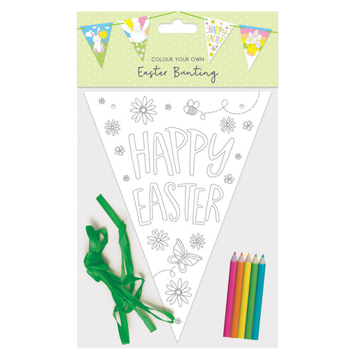 Easter Colour Your Own Bunting With Pencils