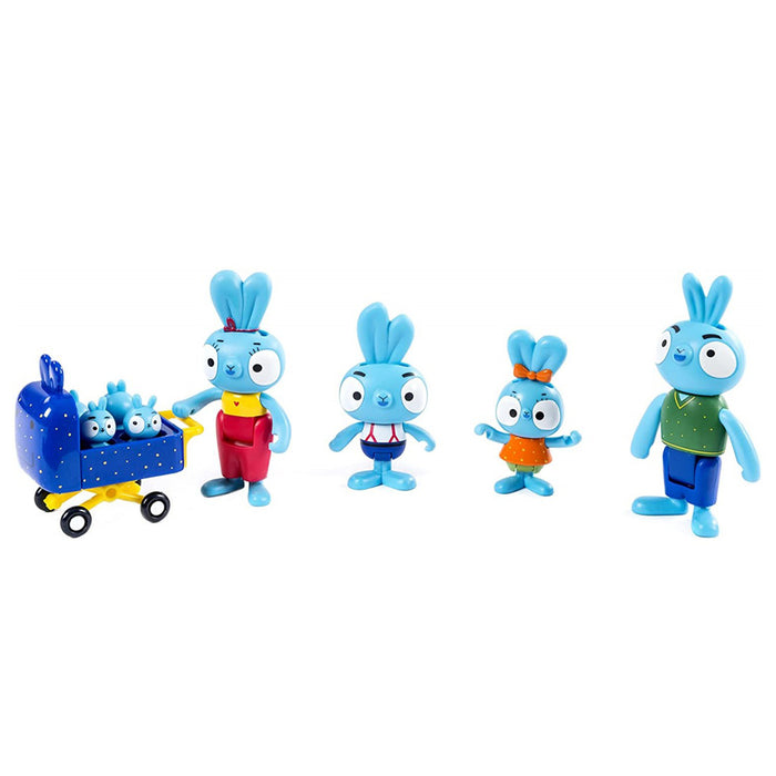 Brave Bunnies 4 Figure Family Playset Pack