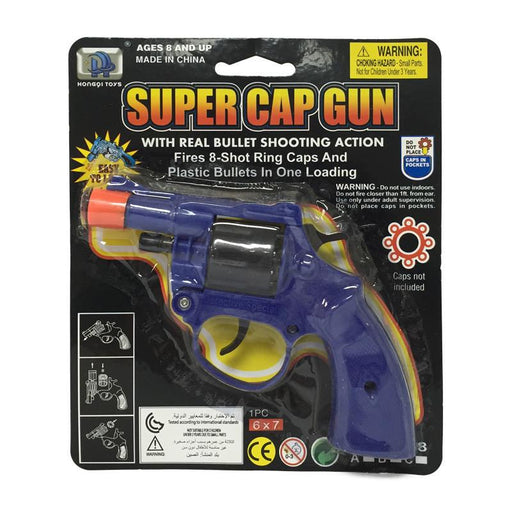 SUPER CAP PISTOL 8 SHOT GUN by Toys for a Pound