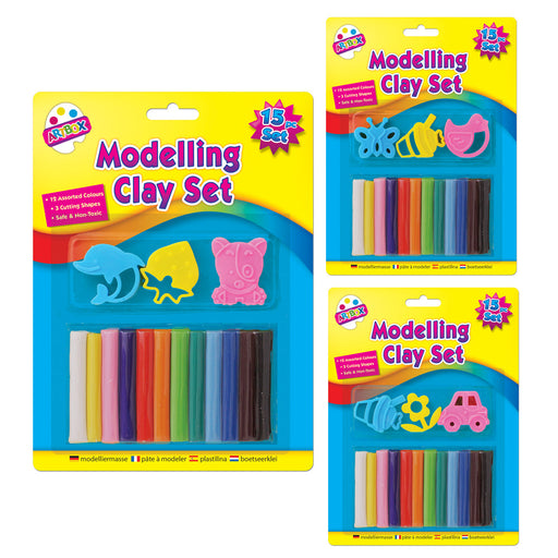Modelling Clay 15pc Set With Shapes