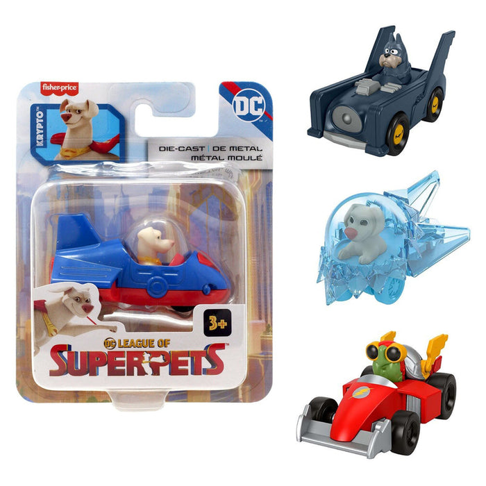 DC League Of Super Pets Die-Cast Mini Figure & Vehicle Toy