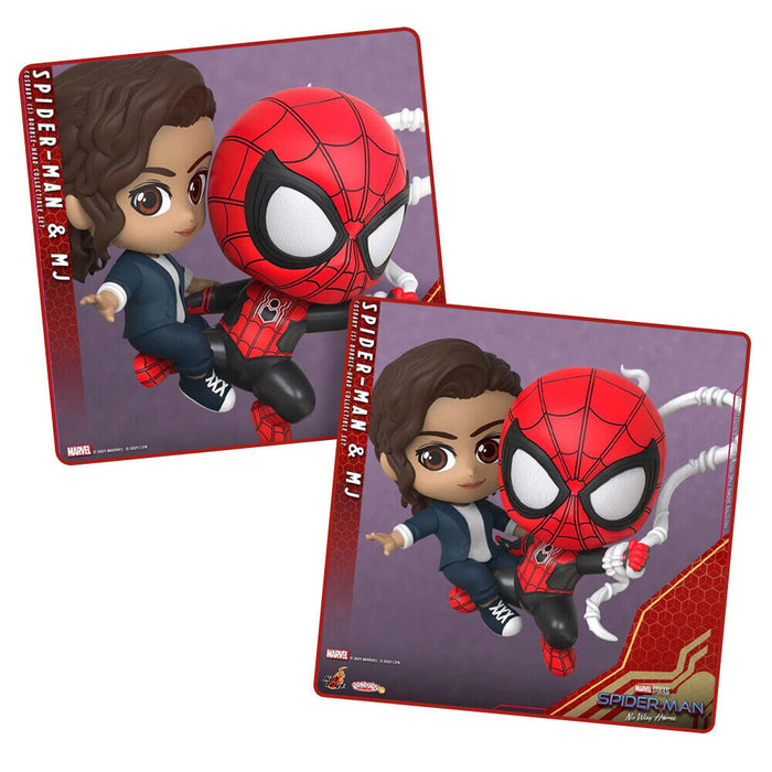 Marvel Hot Toys Cosbaby Spider-Man No Way Home Spiderman & MJ Collectible Figure