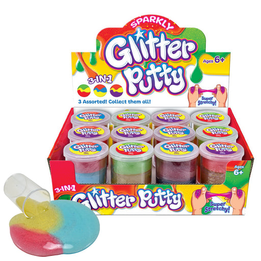 Glitter Putty 3 Layer Tub