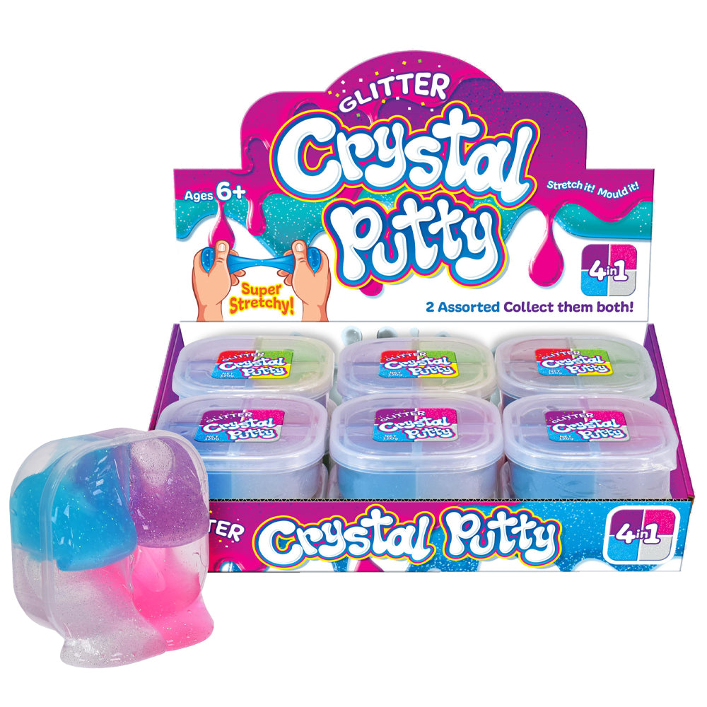 Glitter Crystal Putty 4 In 1 Tub