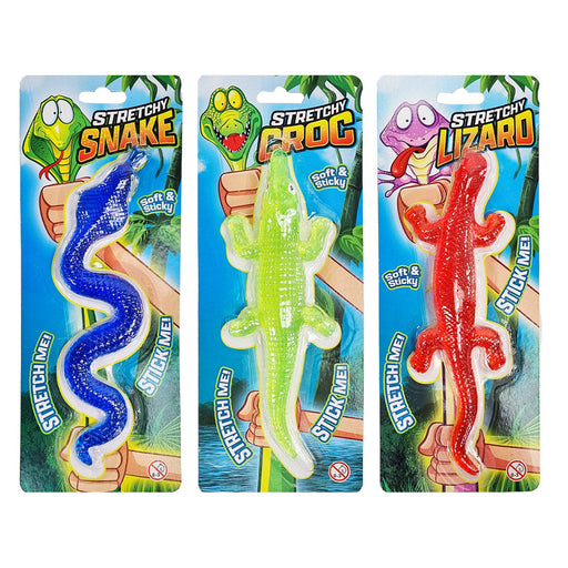 Stretchy Reptile Soft & Sticky 7" Toy