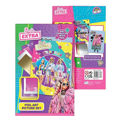 Barbie Extra Foil Art Picture Creative Set