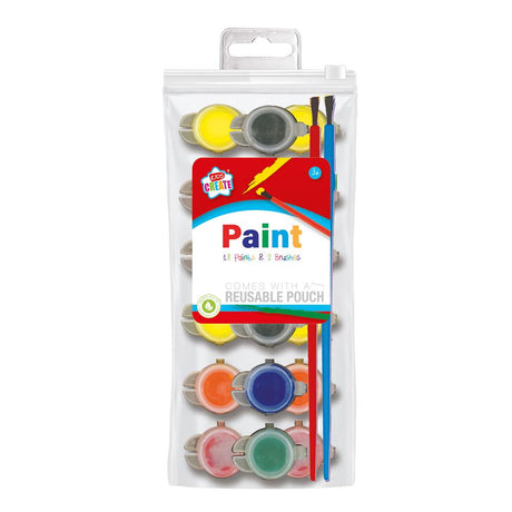 Poster Paint & Brush 20pc Set