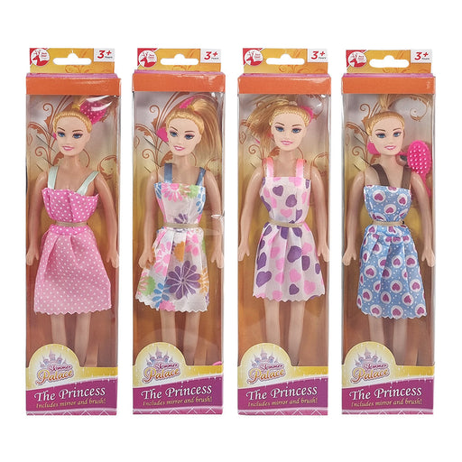 Shimmer Palace The Princess 10" Doll With Mirror & Brush