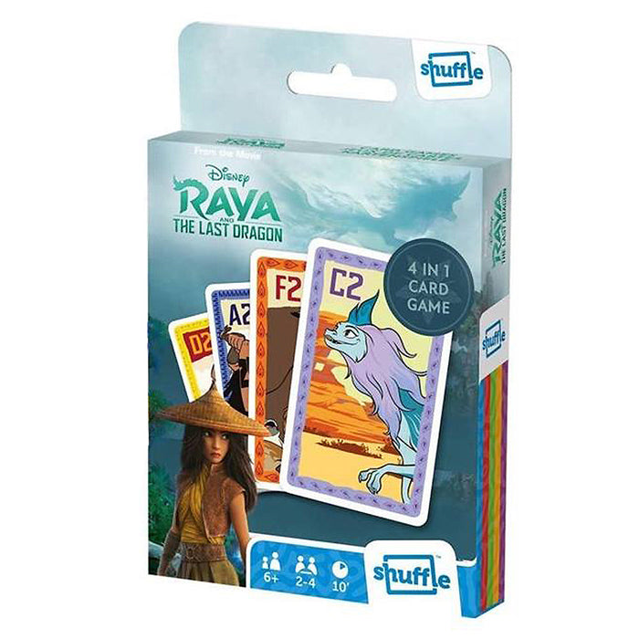 Disney Raya  & The Last Dragon 4 In 1 Card Games Pack