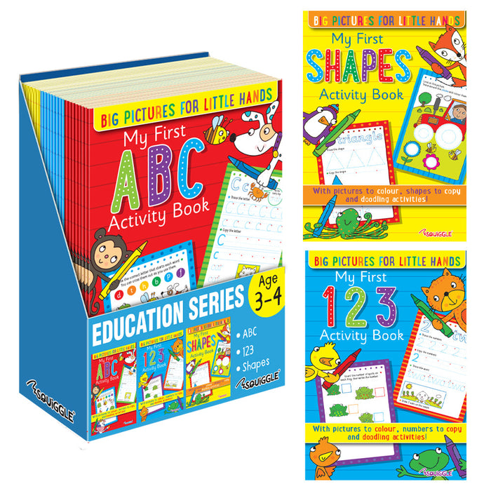 Squiggle My First ABC / 123 / Shapes Activity Book