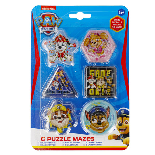 Nickelodeon Paw Patrol Mini Maze Puzzle 6pk
